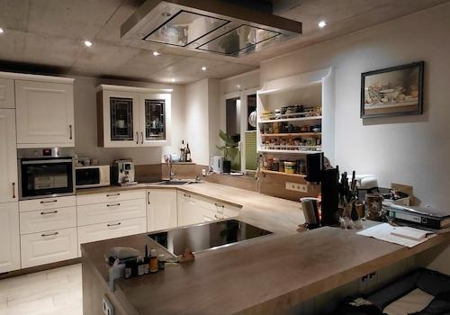 Offene Küche mit Theke Neubau