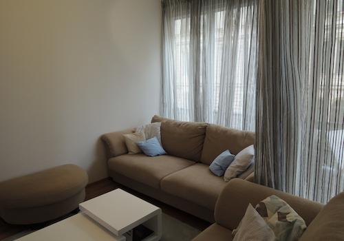 Wohnzimmer mit Erker