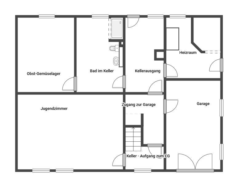 UG Raumanordnung in Ihrem Haus