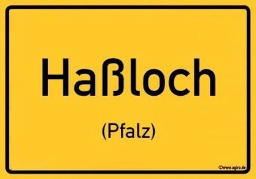 Ortsschild Haßloch