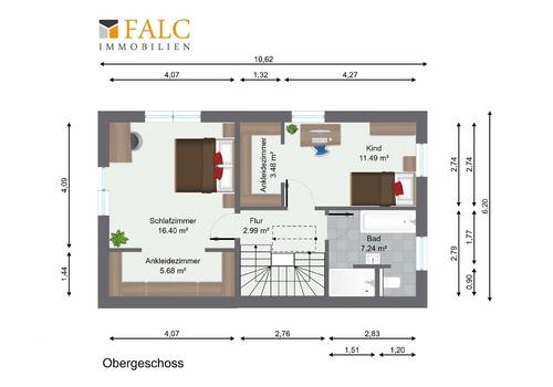 Grundriss Obergeschoss