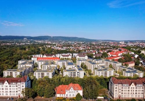 Stadtansicht von oben