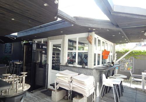 Grillstation im Gastgarten