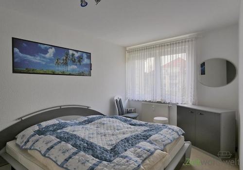 Blick ins Schlafzimmer