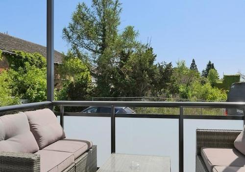 Blick auf den Balkon