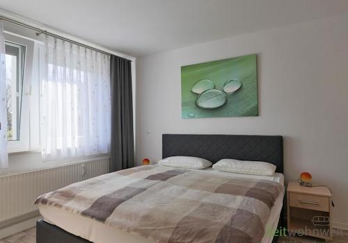 Blick ins Schlafzimmer