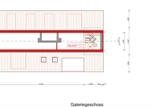 Grundriss Galerieebene Wohnzimmer
