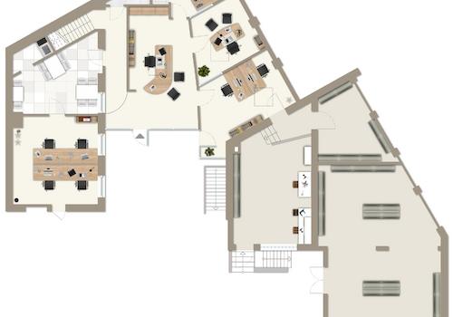 Grundriss Hinterhaus - Erdgeschoss