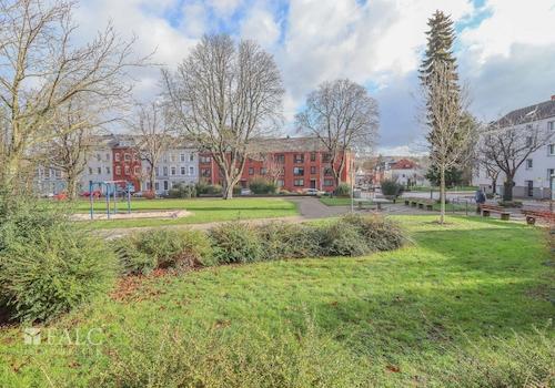 Blick auf den Spielplatz