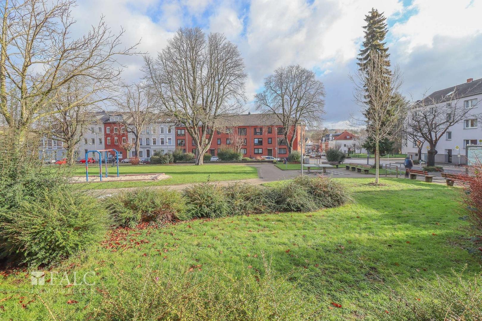Blick auf den Spielplatz