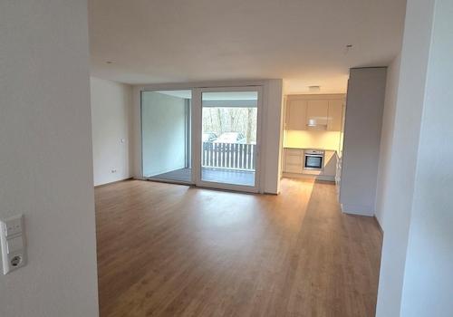 Wohnzimmer mit Küche