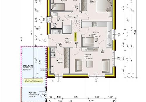 Grundrisszeichnung - Erdgeschoss