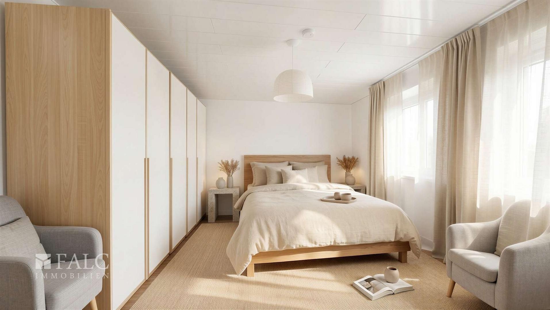 1. OG Schlafzimmer - (KI generiert)