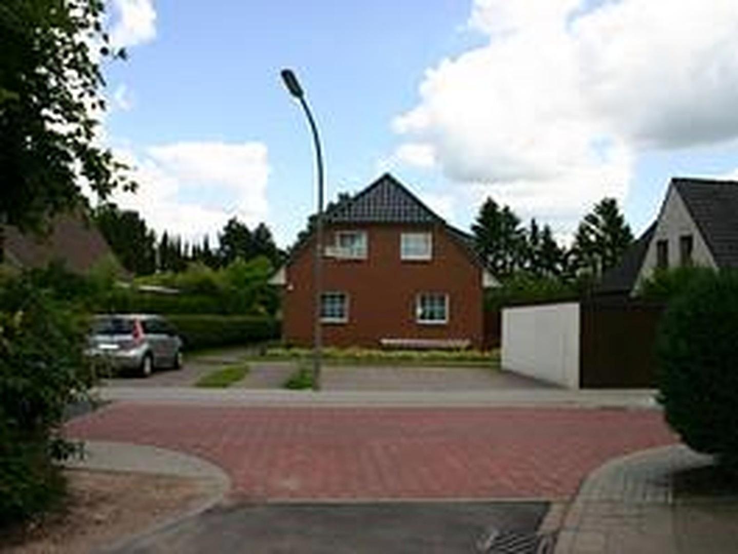 Parkplätze direkt vor dem Haus