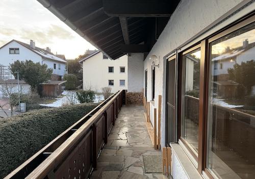 Balkon - Blickrichtung Westen