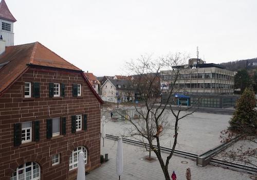 Balkon - Blick auf die Stadt