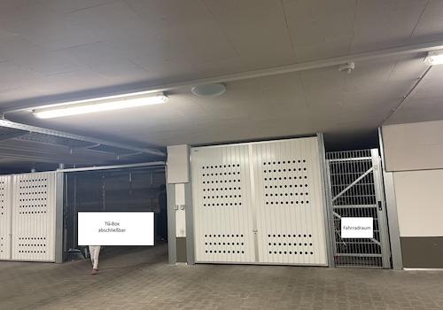 Lage TG-Box sowie Fahrradraum