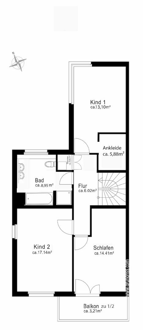 Grundriss Obergeschoss