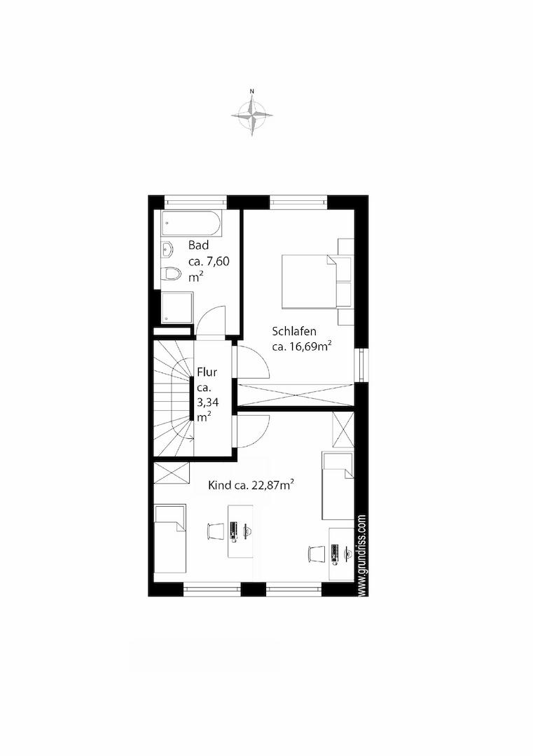 Grundriss Obergeschoss