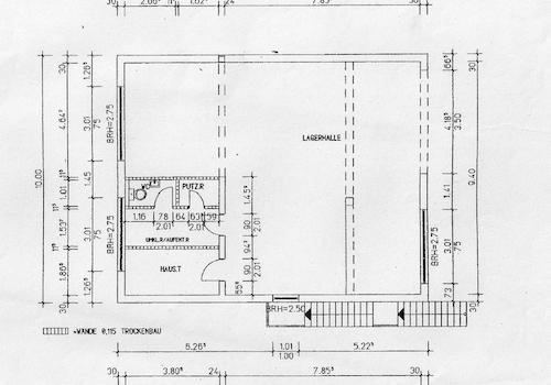 Grundriss EG - Halle