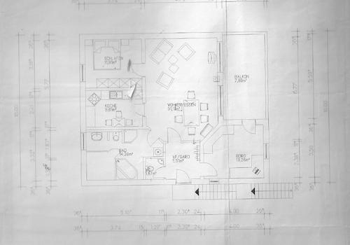Grundriss 1. OG - Wohnung