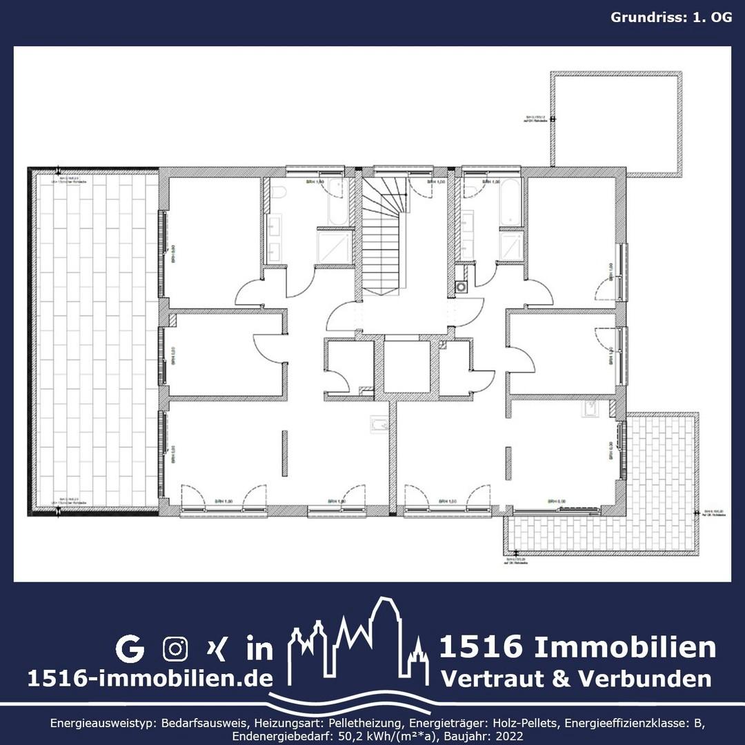 Grundriss - 1. Obergeschoss