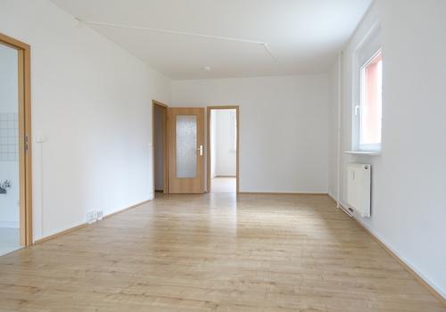 Wohnen Blick Schlafzimmer und Flur