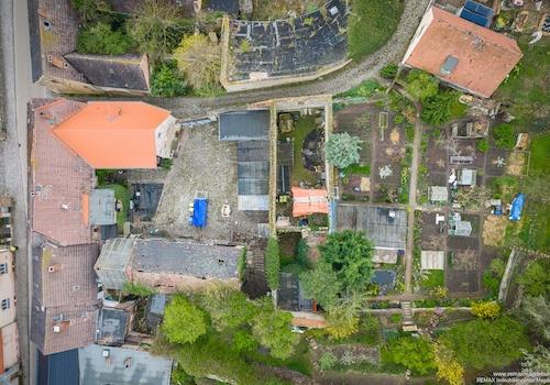Vogelperspektive Hof und Garten