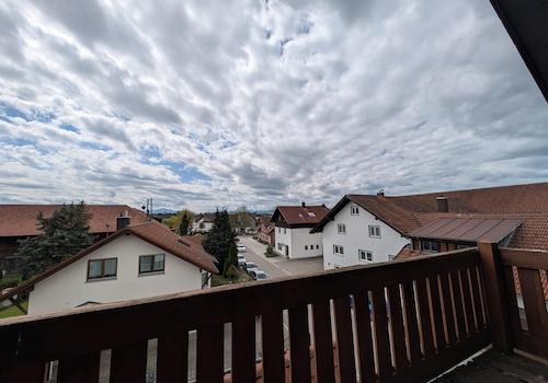 Blick vom Balkon