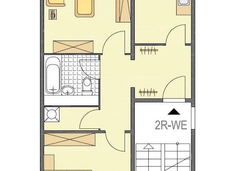 EG 2-Raumwohnung Grundriss möbliert