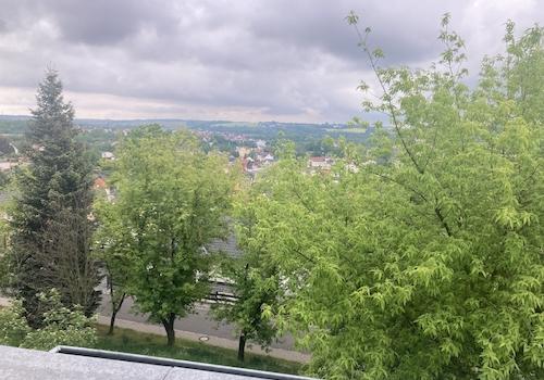 Blick vom Balkon