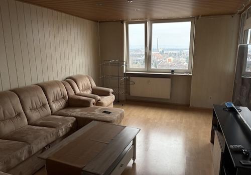 Wohnzimmer Blick Skyline