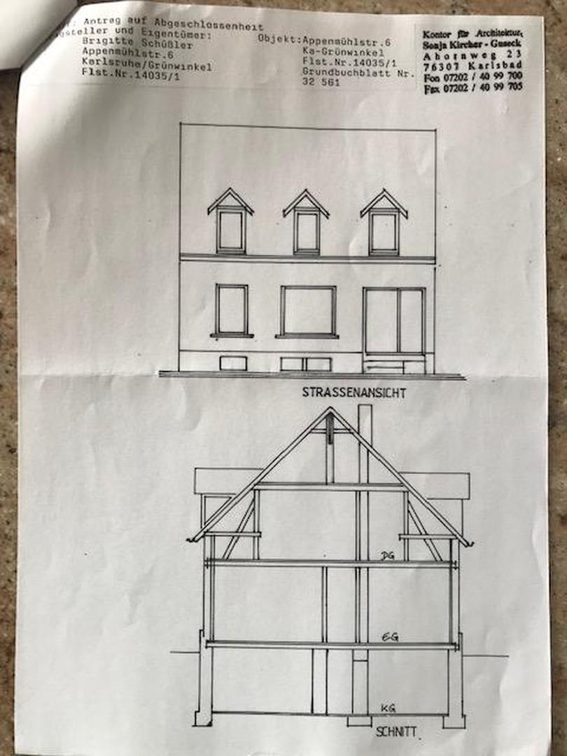 Schnitte und Hausansicht