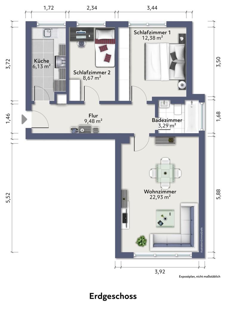 Grundriss Erdgeschoss
