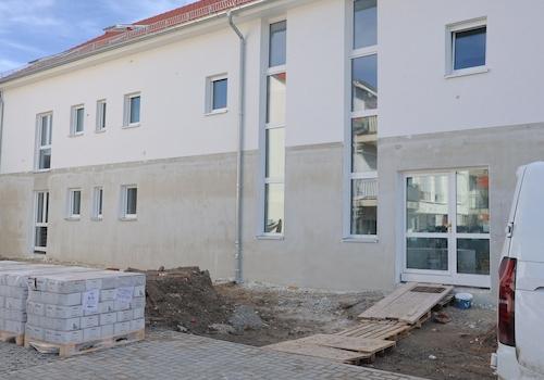 Eingangsbereich im Bau