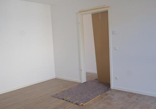 Schlafzimmer zum Flur  im Bau