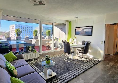 Wohnzimmerblick Balkon