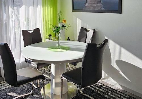 Essplatz im Wohnzimmer