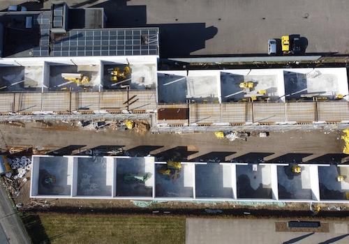 Luftbild Bauphase