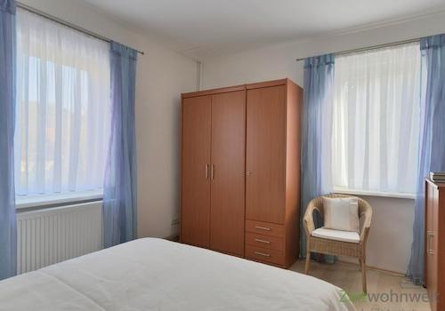 Blick ins Schlafzimmer