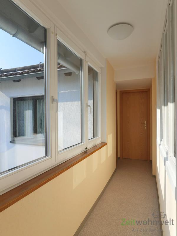 verglaster Laubengang