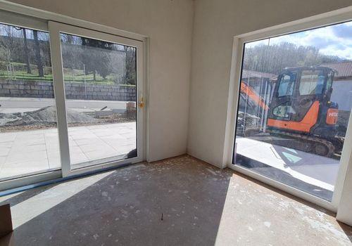 Blick aus dem Wohnzimmer (wird noch gefliest)