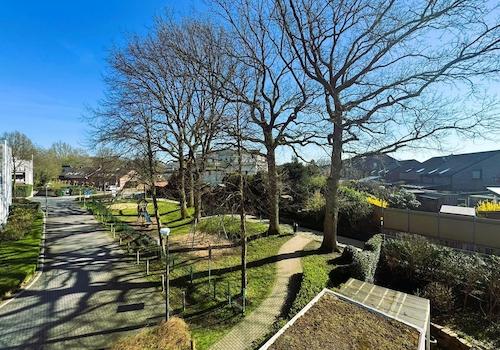 Blick zum Spielplatz