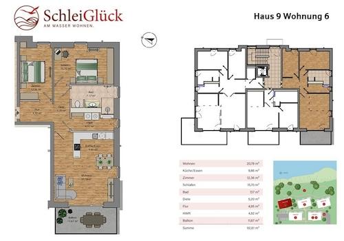 Grundriss und Lage Wohnung 6