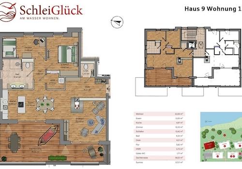 Grundriss und Lage Wohnung 10