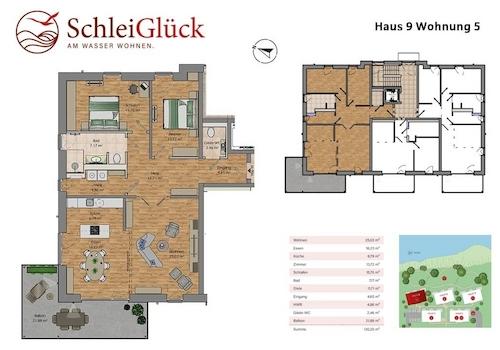 Grundriss und Lage Wohnung 5