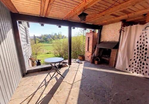 überdachte Terrasse