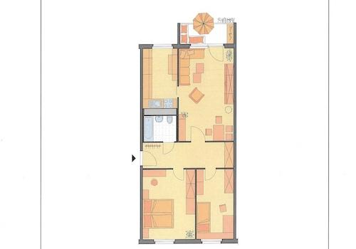 Grundriss mit Möblierung