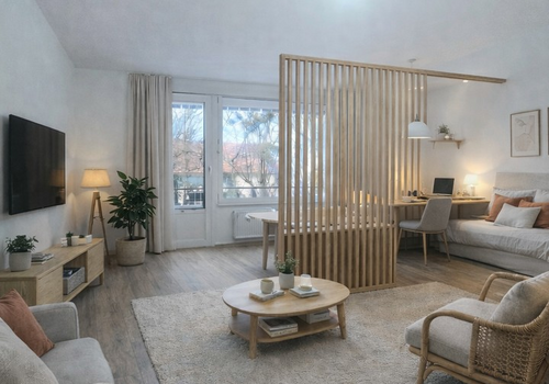 Wohn-/Schlafraum Einrichtungsb