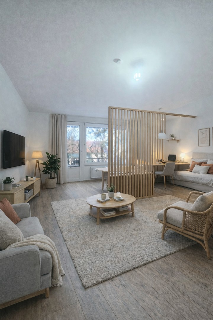 Wohn-/Schlafraum Einrichtungsb